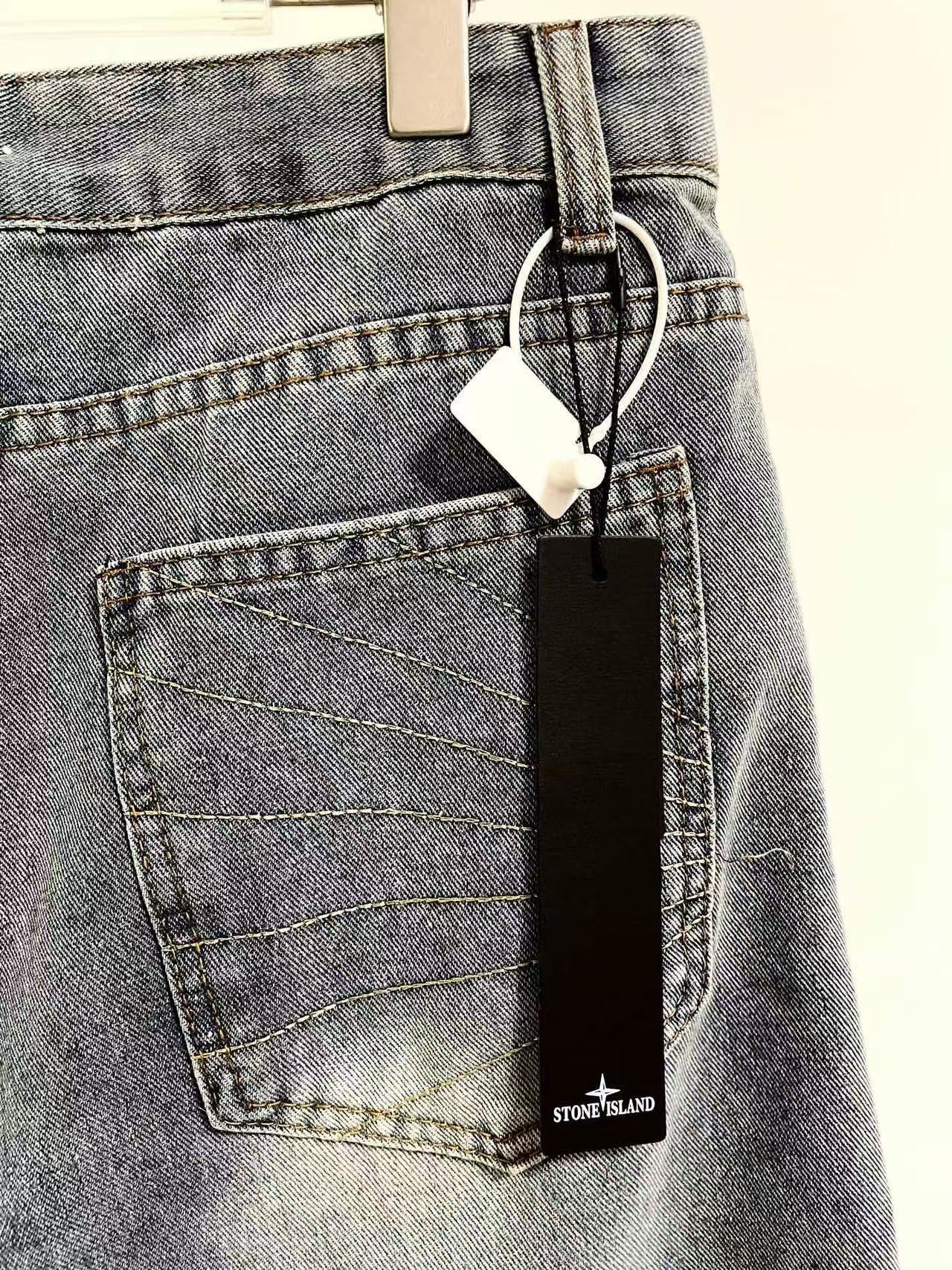 Stone Island Denim Shorts