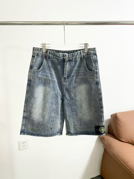 Stone Island Denim Shorts