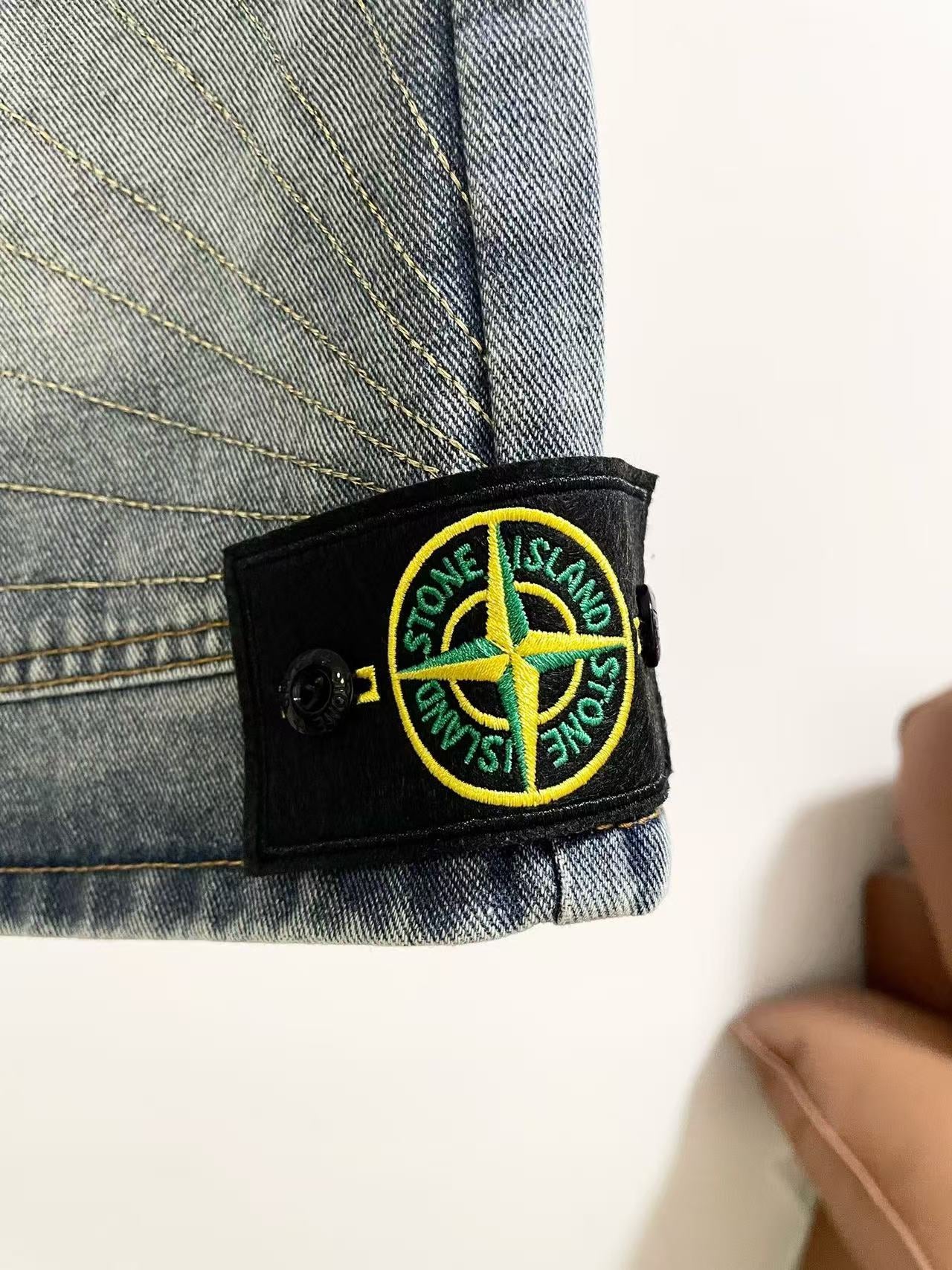 Stone Island Denim Shorts