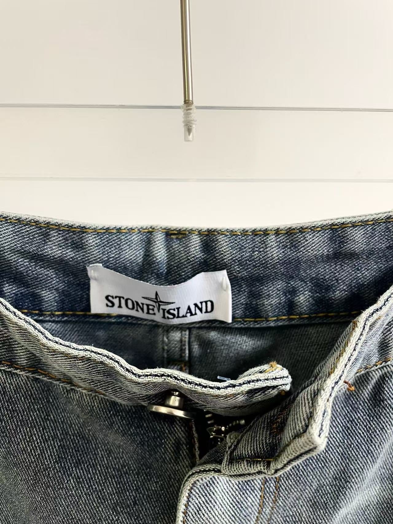 Stone Island Denim Shorts
