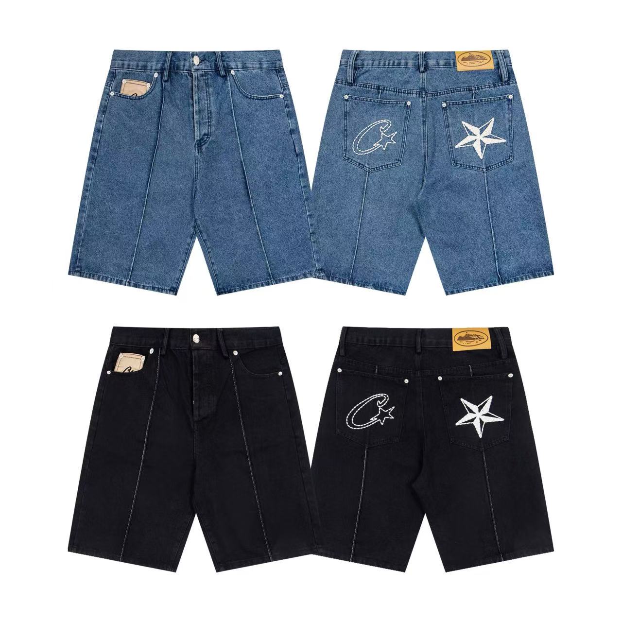Corteiz C-Star Denim Shorts