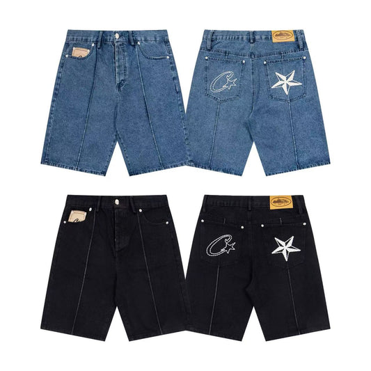 Corteiz C-Star Denim Shorts