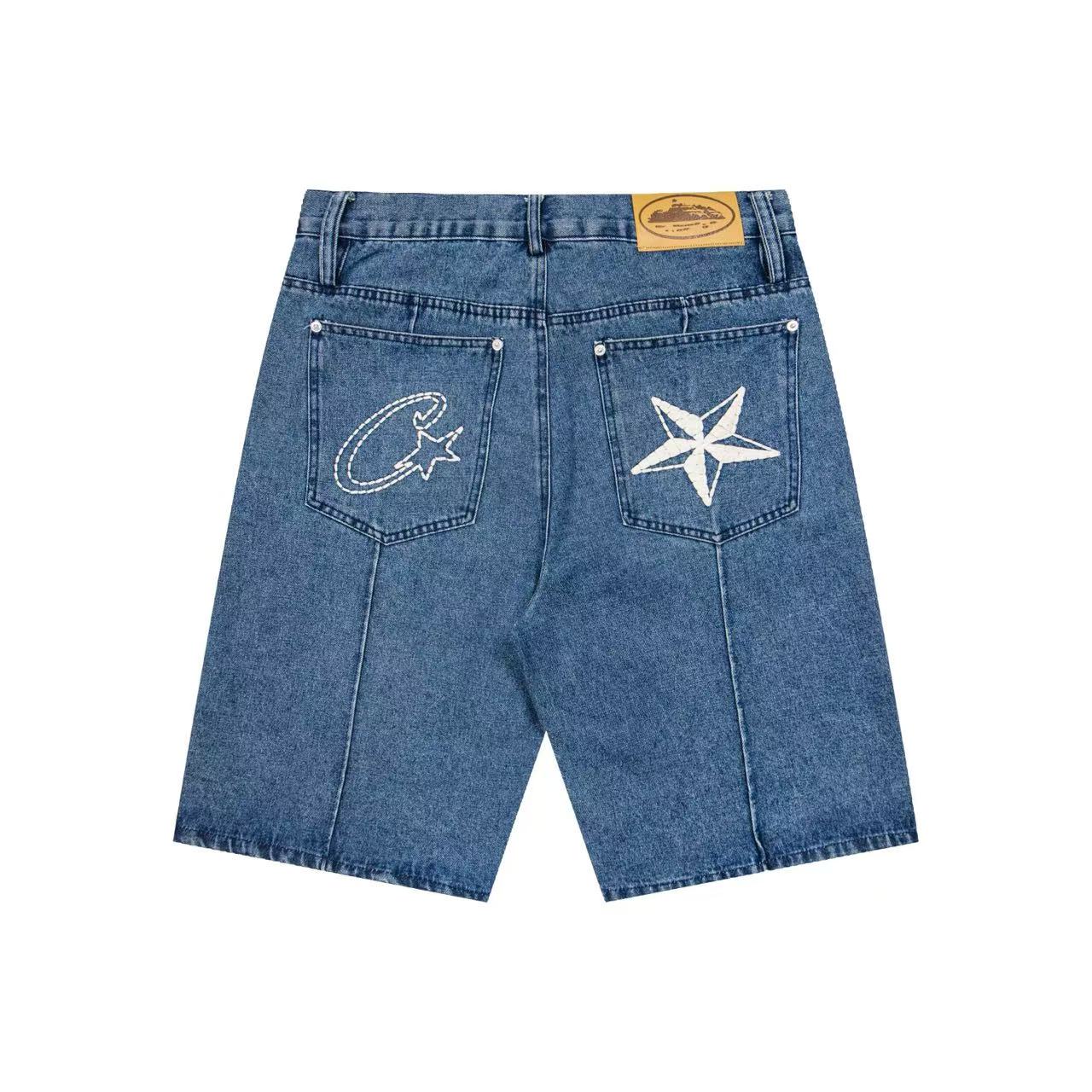 Corteiz C-Star Denim Shorts
