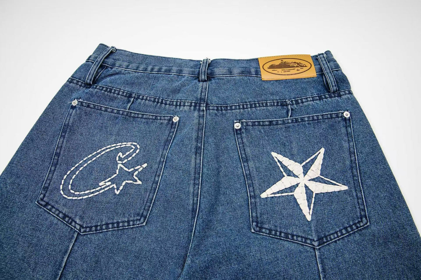 Corteiz C-Star Denim Shorts